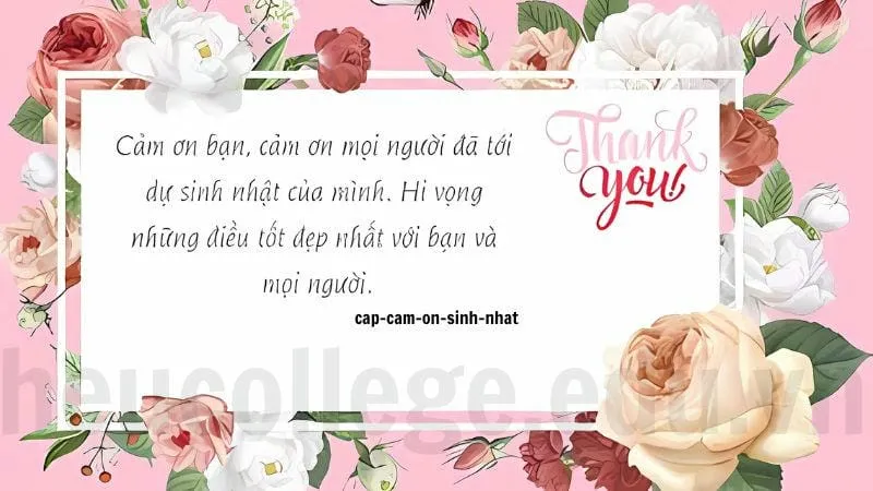 Cap cảm ơn sinh nhật - Những lời cảm ơn chân thành nhất 4