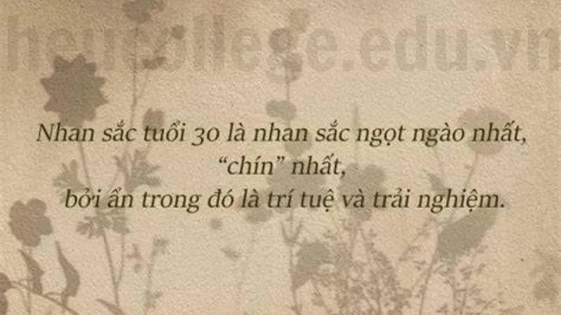 Caption 30 tuổi - Những câu nói sâu sắc và ý nghĩa 6