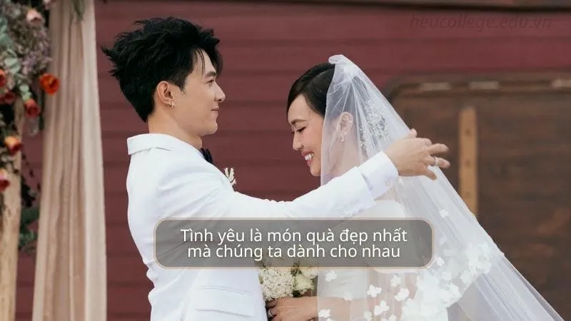 Caption hay về đám cưới ghi dấu tình yêu đời mình 2