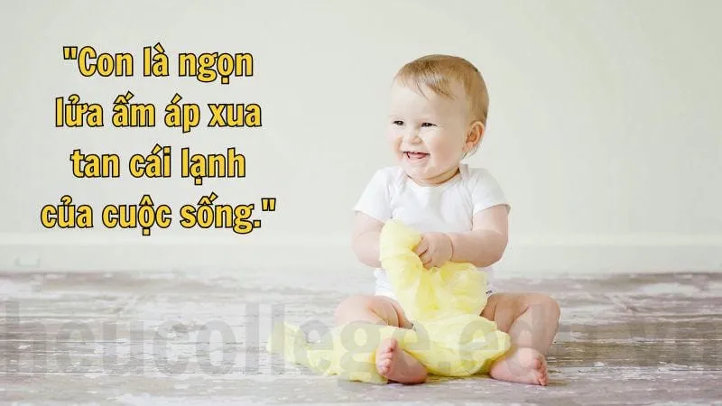 Caption hay về em bé - Những câu nói ngọt ngào nhất