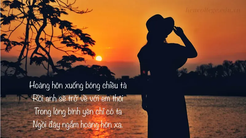 Caption hay về hoàng hôn mang lại cảm giác yên bình 5