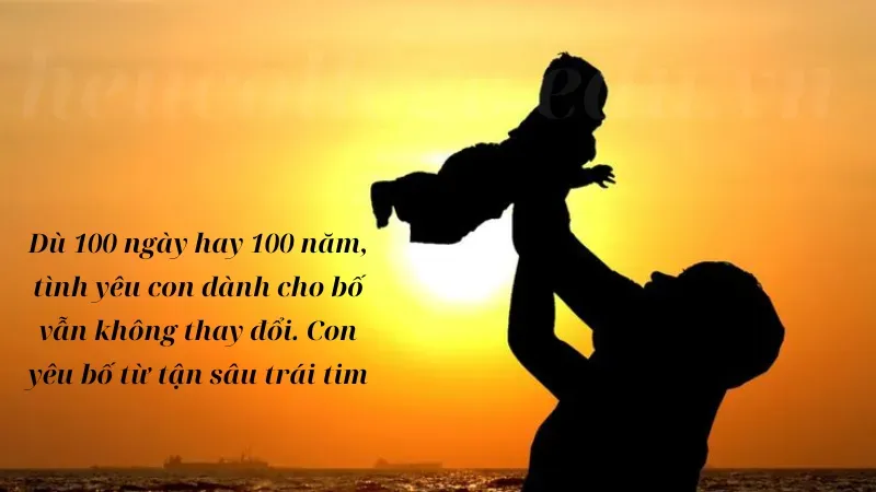 STT 100 ngày bố mất - Câu nói đong đầy tình yêu thương 7