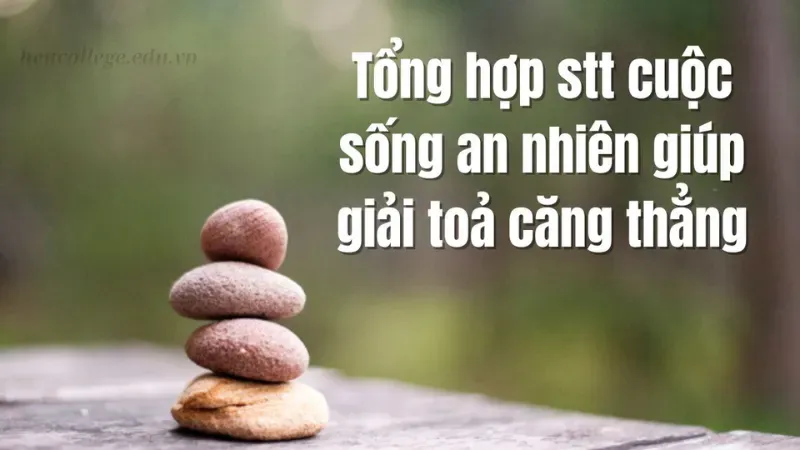 Top 10 STT an nhiên hay nhất giúp bạn giữ lòng thanh thản 1