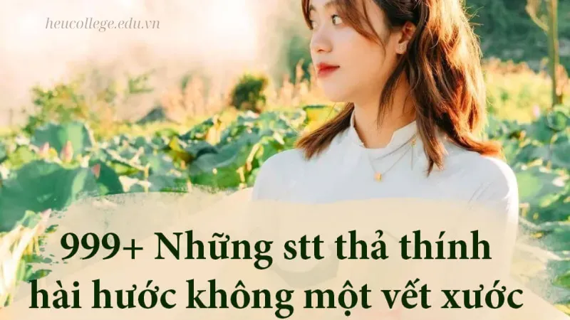 30 STT thả thính hài hước, dễ thương khiến ai cũng thích 1