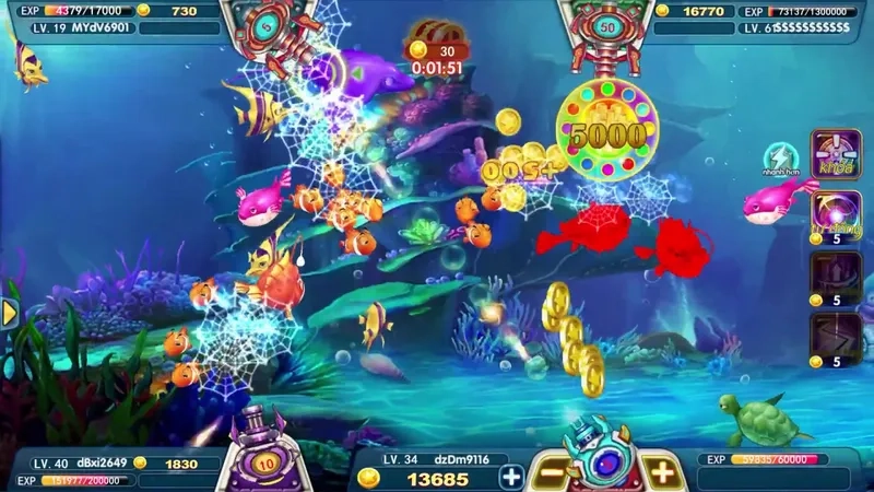 Top những loài cá dễ bắn trong game bắn cá 78win