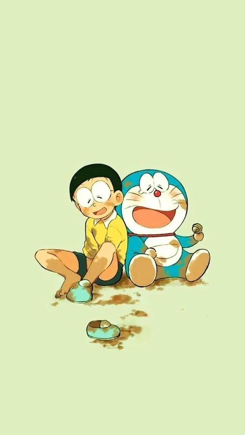 Bộ ảnh nobita và doraemon cute khiến fan tan chảy