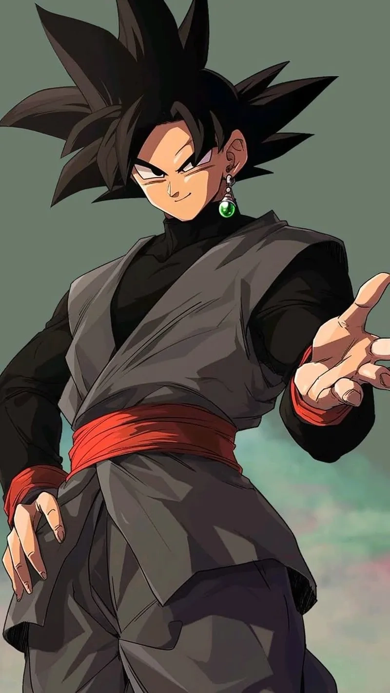 Sự kết hợp giữa bóng tối và sức mạnh trong hình black goku