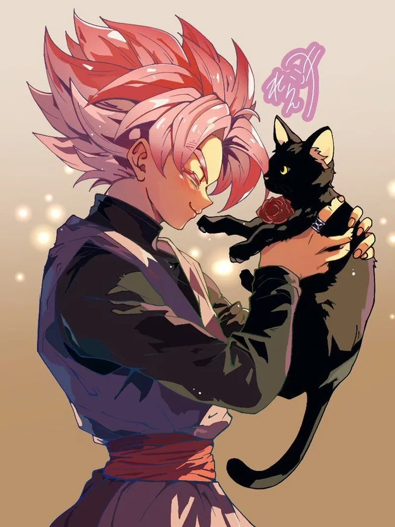 Sức mạnh bóng tối bùng nổ trong ảnh goku black ngầu