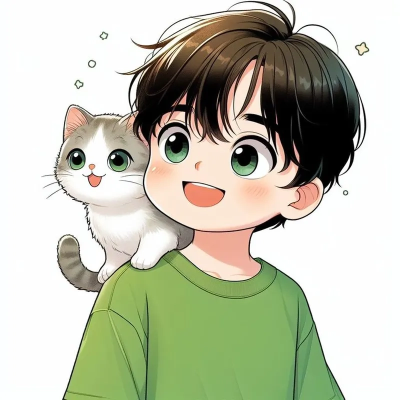 Anime cute avatar đôi ảnh cặp đáng yêu, dễ thương 