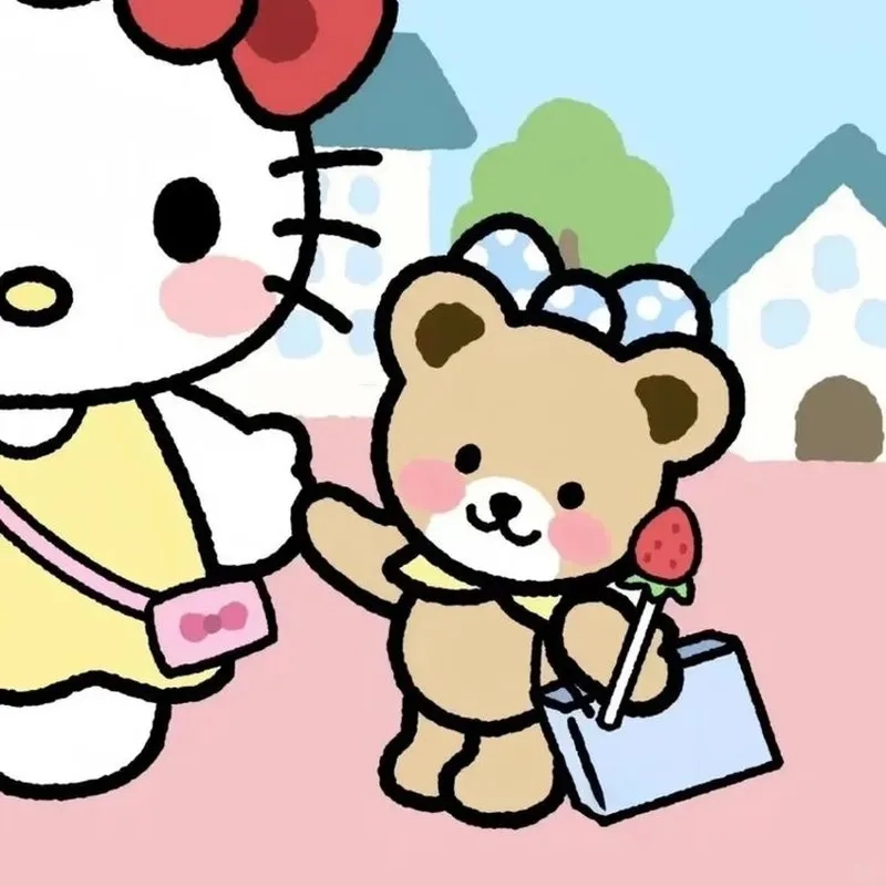 Chọn ngay avatar cặp hello kitty đáng yêu nhất 