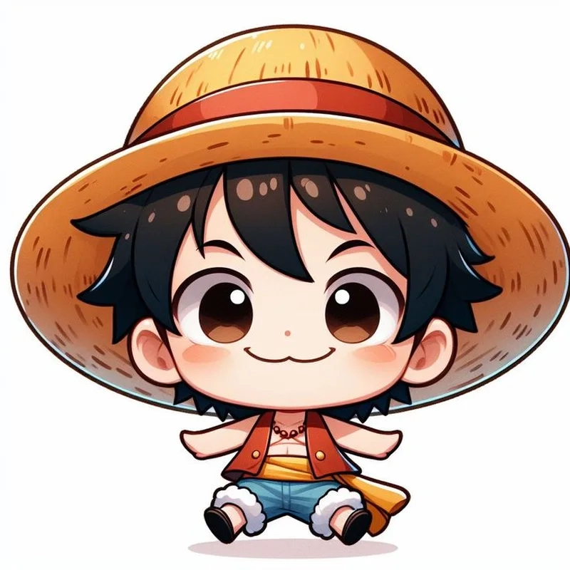 Avatar của Luffy thể hiện sức mạnh và sự kiên cường của thuyền trưởng Mũ Rơm.