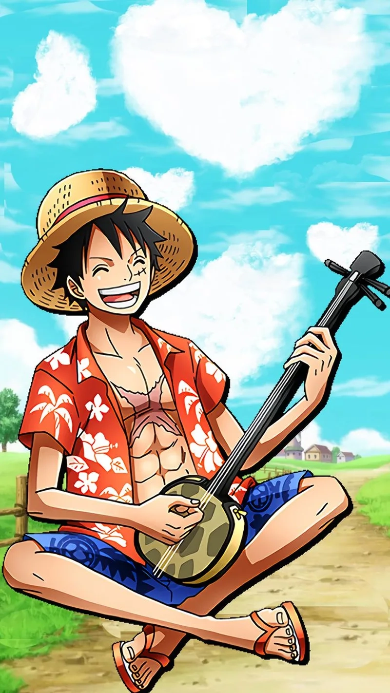 Ảnh Anime Luffy Gear 5 ngầu thể hiện sức mạnh tuyệt đỉnh của Luffy