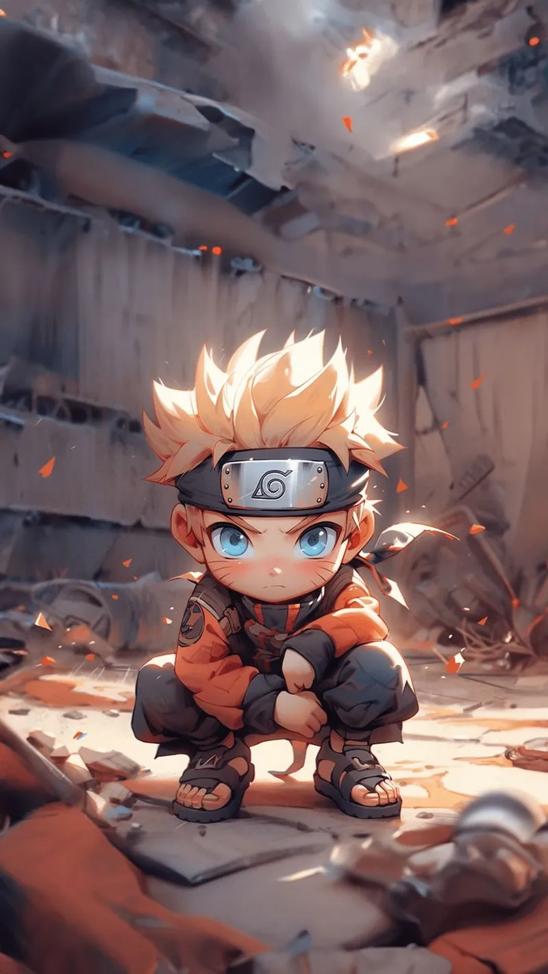 Những khoảnh khắc siêu đáng yêu của Naruto Lục Đạo chibiTổng hợp ảnh anime Naruto chibi cute hết nấc