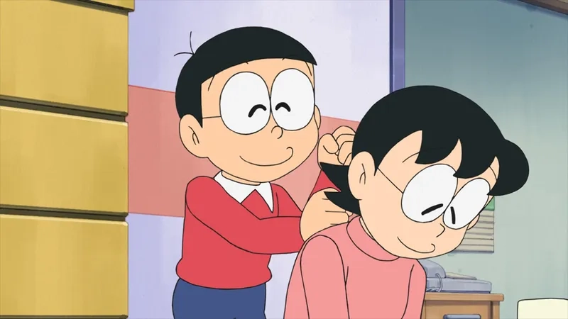 Ai thích cặp đôi này, xem ngay hình nobita xuka cực đáng yêu