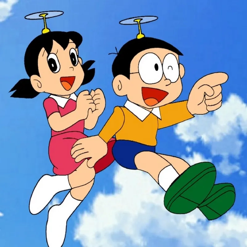 Tình yêu tuổi thơ qua hình ảnh nobita và xuka đẹp nhất