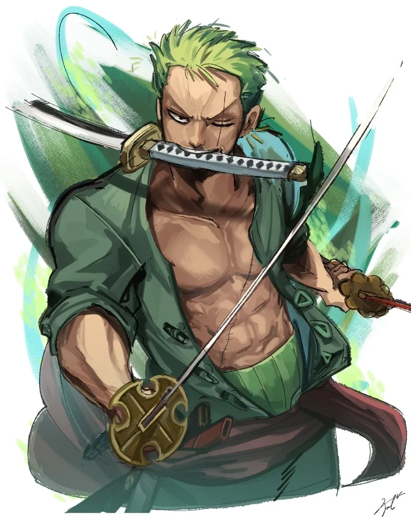 Sở hữu hình nền đẹp one piece zoro để màn hình trở nên ấn tượng hơn