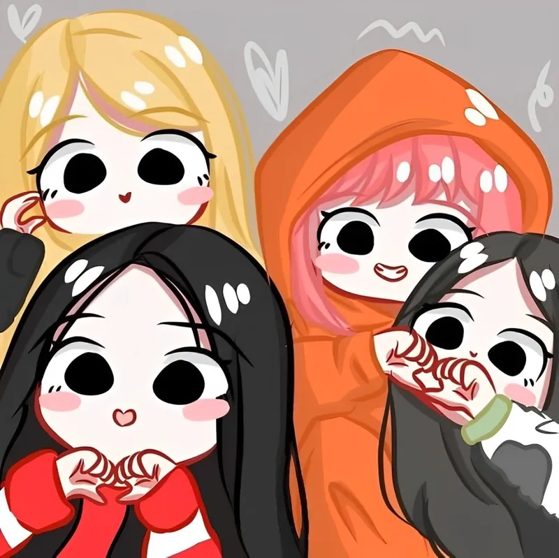 Cực dễ thương với loạt avatar Blackpink chibi đáng yêu nhất