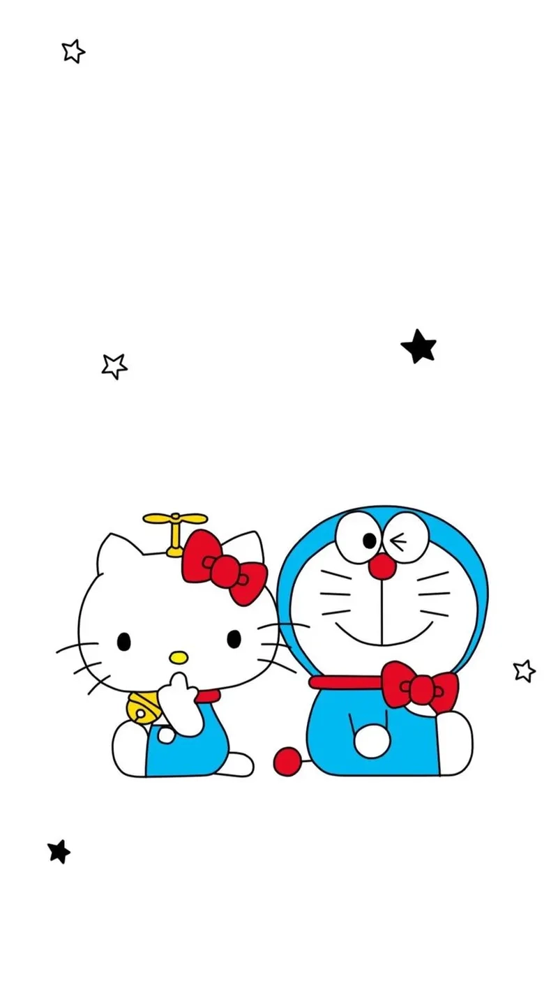 Fan của cả hai không thể bỏ lỡ hello kitty doraemon hello kitty 