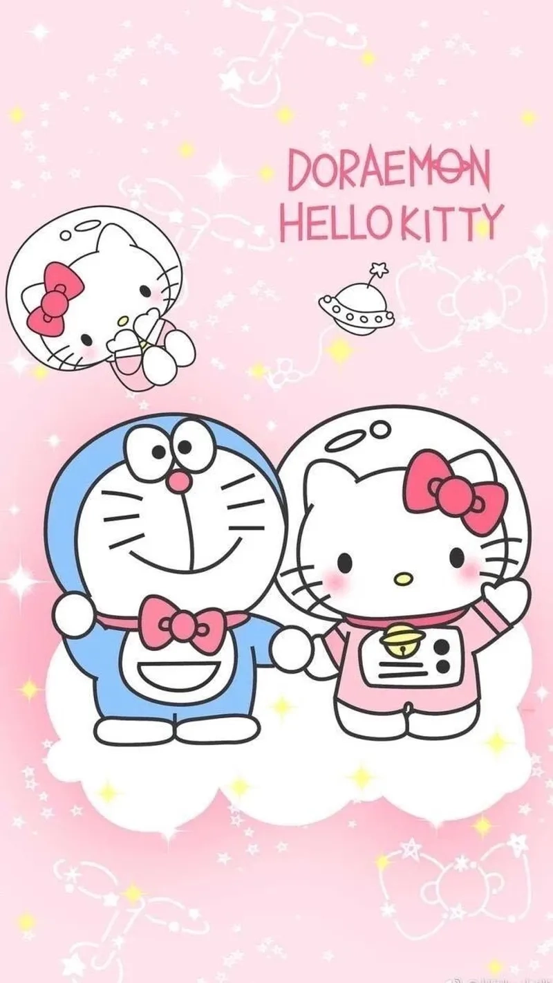 Tình bạn hay tình yêu trong hello kitty và doraemon yêu nhau 