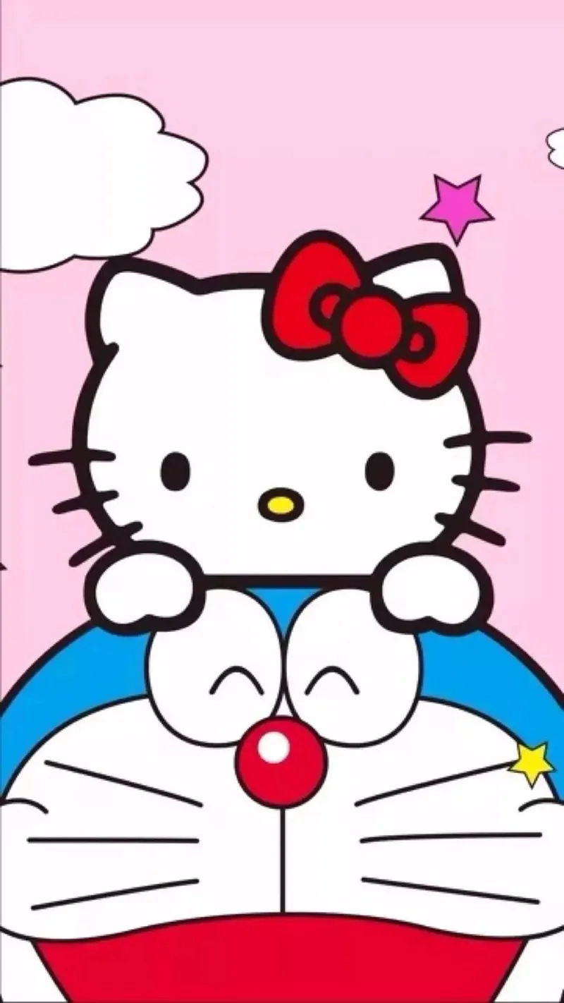 Cuộc đối đầu thú vị giữa hello kitty đấu với doraemon 