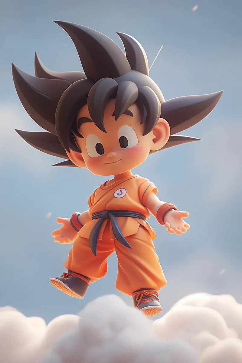 Độ chân thực đỉnh cao trong hình nền goku 3d