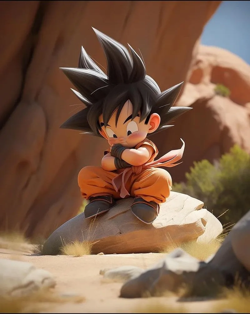 Hóa thân chiến binh Saiyan với ảnh goku 3d