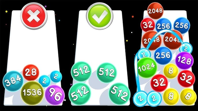 Cách chơi và luật lệ cơ bản của 2048 Balls