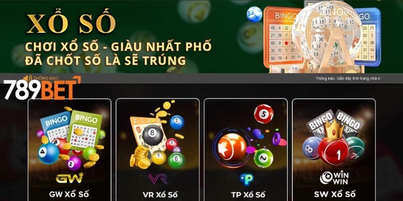 Tổng hợp các loại hình xổ số đặc sắc tại 789bet