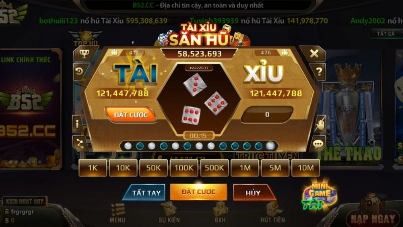 Bí quyết chơi tài xỉu B52club không thể bỏ qua