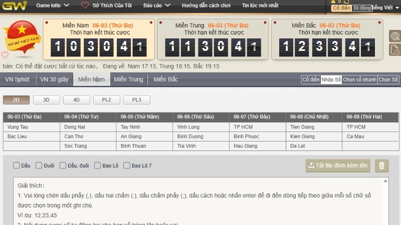 Các hình thức chơi lô đề phổ biến tại 58WIN