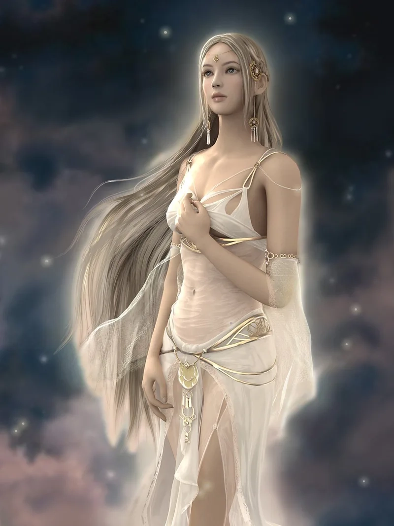 Vẻ đẹp siêu thực trong từng chi tiết Ảnh 3D nữ thần