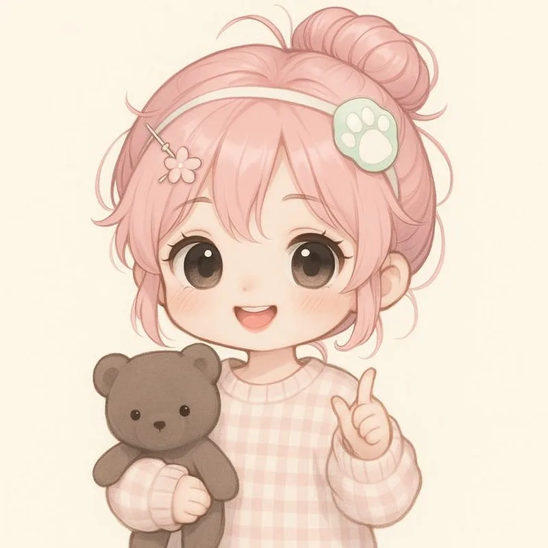 Thêm chút ngọt ngào với Avatar gái xinh chibi Instagram