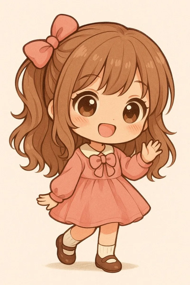 Gây ấn tượng ngọt ngào bằng Hình ảnh con gái xinh chibi Instagram