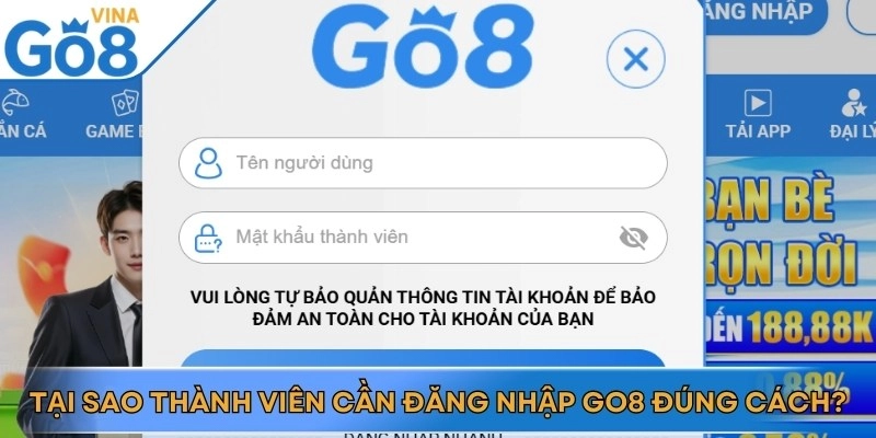 Chỉ mất 10 giây để đăng nhập Go8 – Trải nghiệm giải trí đỉnh cao ngay hôm nay