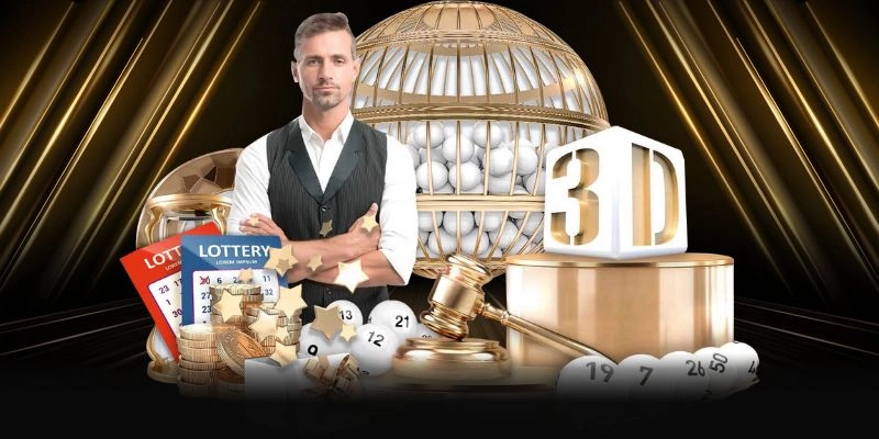 Một người chơi đang kiểm tra kết quả vé số