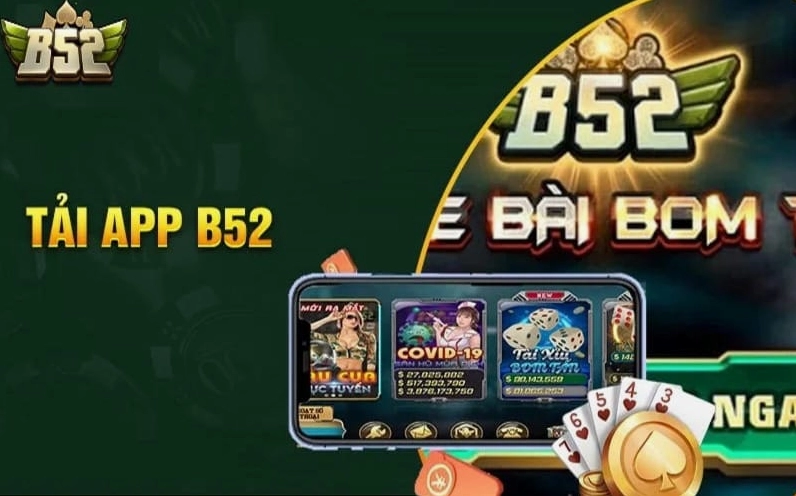 Giao diện khởi động khi bắt đầu thực hiện các bước tải app B52 Club