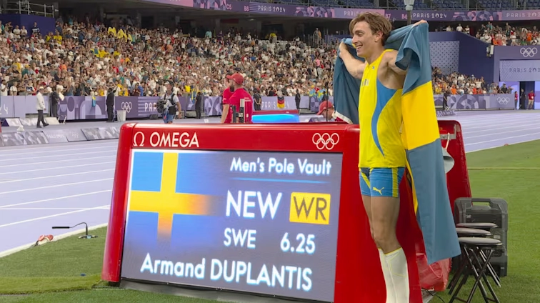 Quốc ca Thụy Điển vang lên vinh danh Armand Duplantis