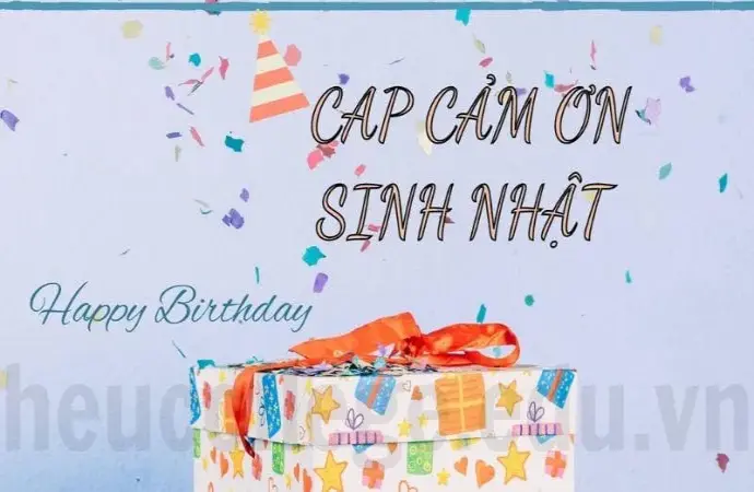 Cap cảm ơn sinh nhật - Những lời cảm ơn chân thành nhất