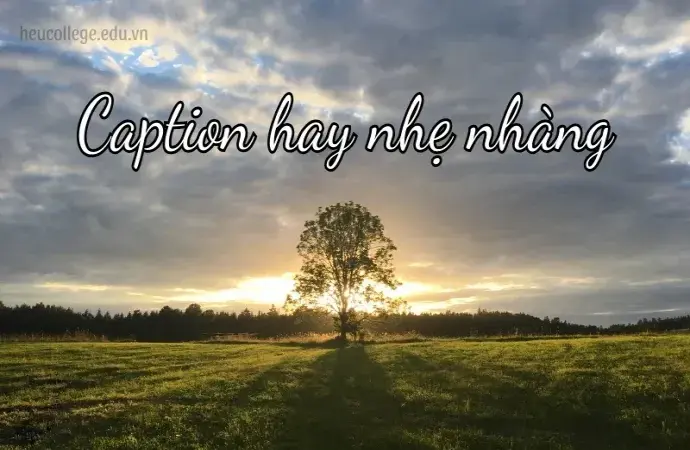 300 Caption hay nhẹ nhàng giúp bạn ghi điểm trong mỗi bức ảnh