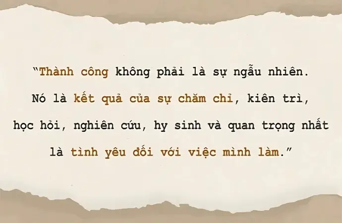 Châm ngôn về sự kiên trì giúp tạo động lực không ngừng nghỉ