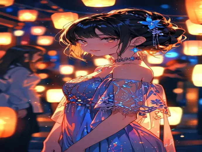 Tải ngay ảnh cô gái anime cute làm avatar đẹp