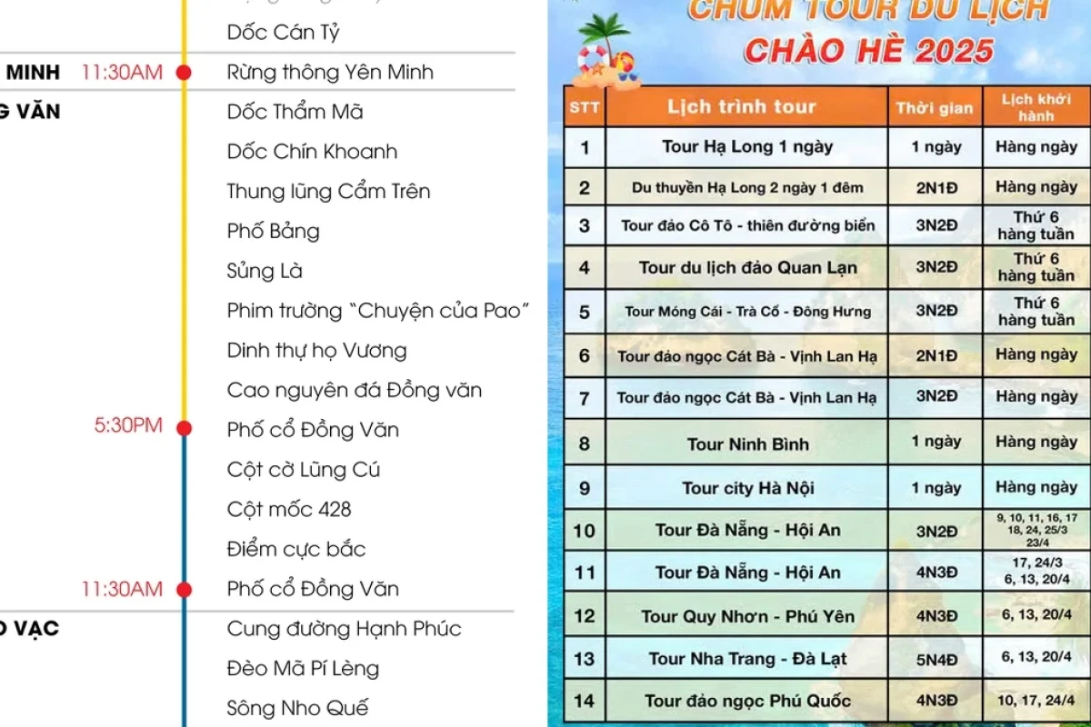 Lịch trình du lịch Hà Giang 3 ngày 2 đêm chi tiết năm 2026