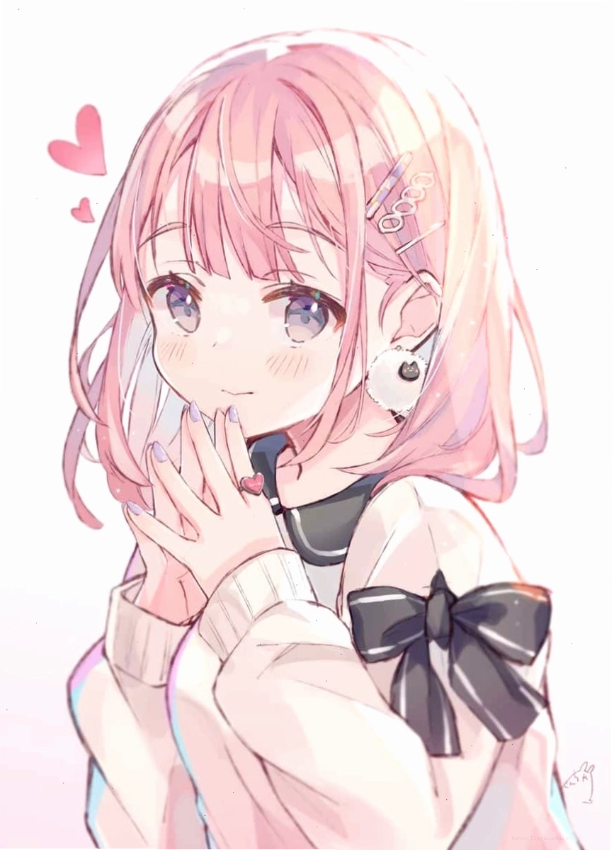 Ảnh anime nữ dễ thương khiến người xem muốn đổ gục