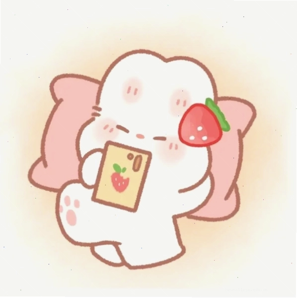 Ảnh avatar thỏ con chibi đáng yêu với đôi mắt to tròn