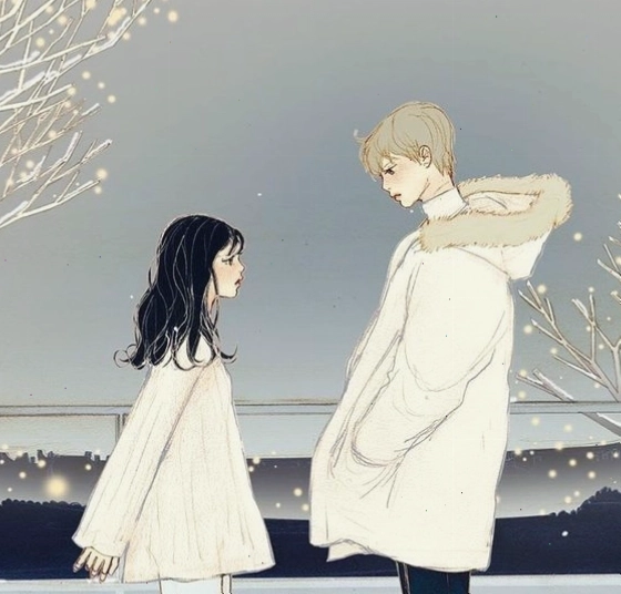 Ảnh cặp đôi anime với phong cách tinh nghịch