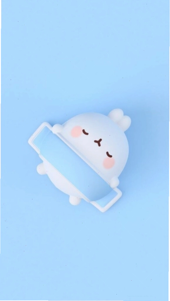 Ảnh nền cute màu xanh dương với biểu tượng trái tim