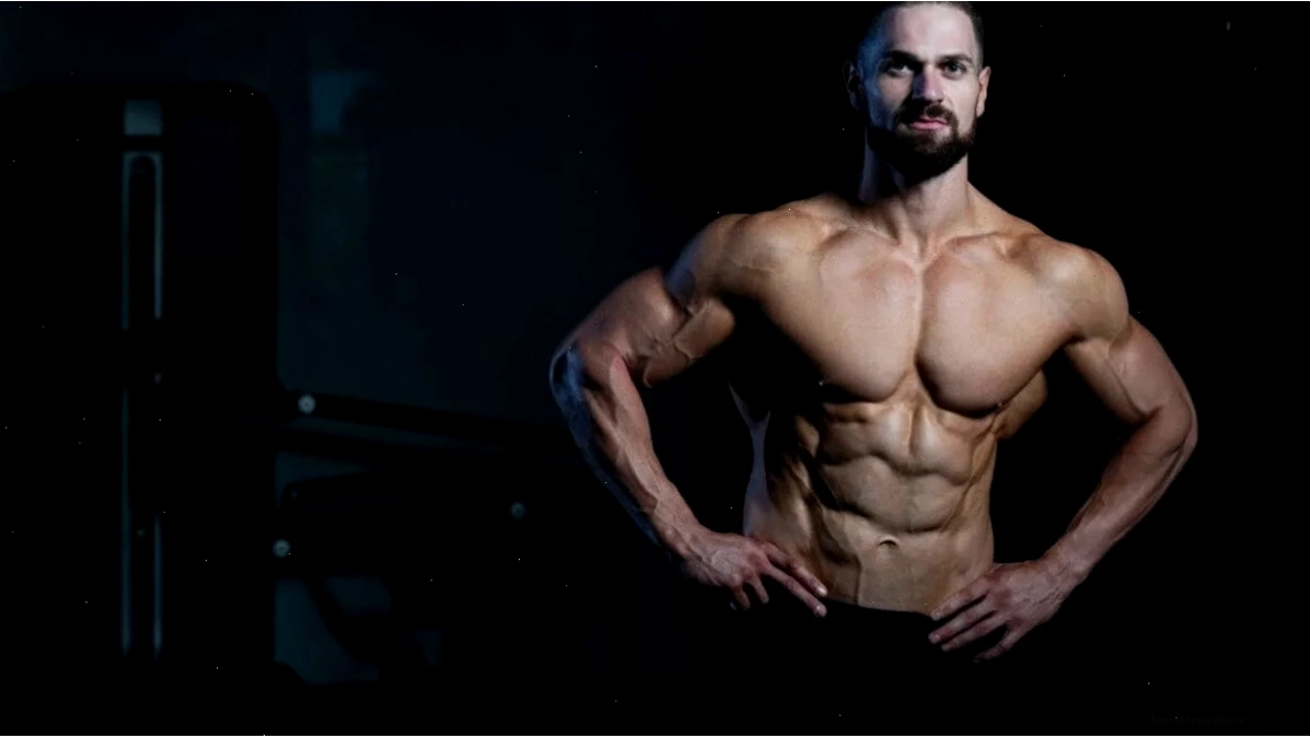 Ảnh trai đẹp sáu múi tập gym cơ bụng nổi rõ