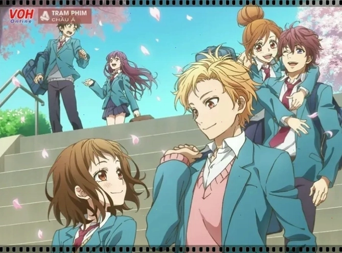 Anime romcom Chúng Ta Luôn Cách Nhau 10cm với cốt truyện tình cảm lãng mạn