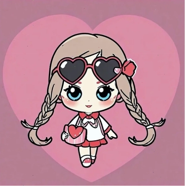 Avatar chibi nữ đơn giản, dễ thương
