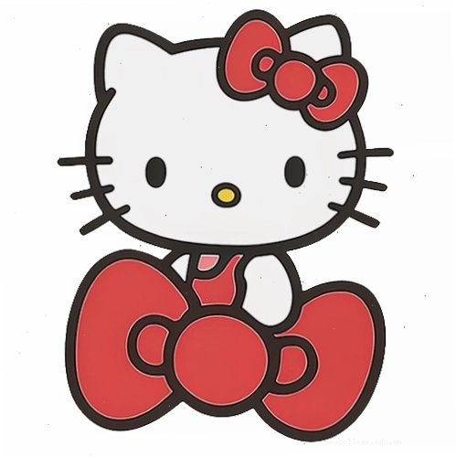 Avatar Hello Kitty đôi với biểu cảm đáng yêu